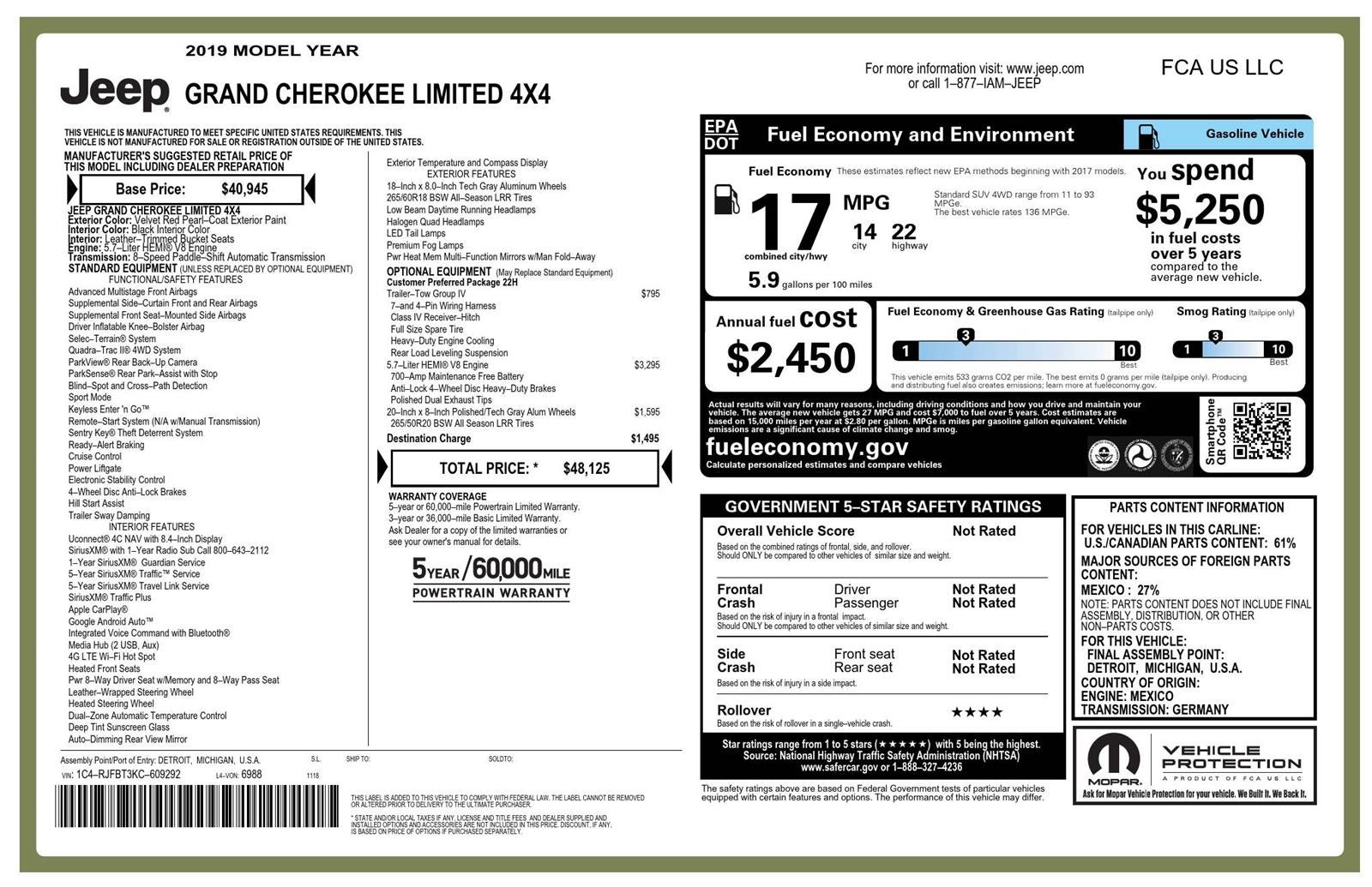 2019 Jeep Grand Cherokee Limited