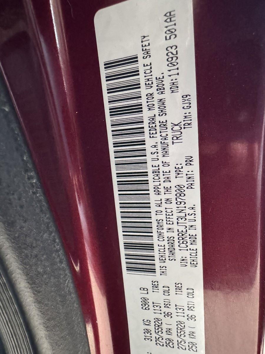 2020 RAM 1500 Laramie
