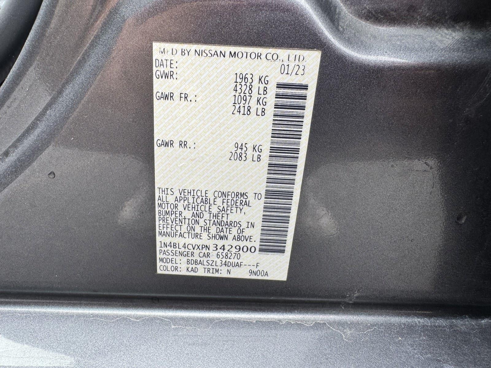 2023 Nissan Altima 2.5 SR