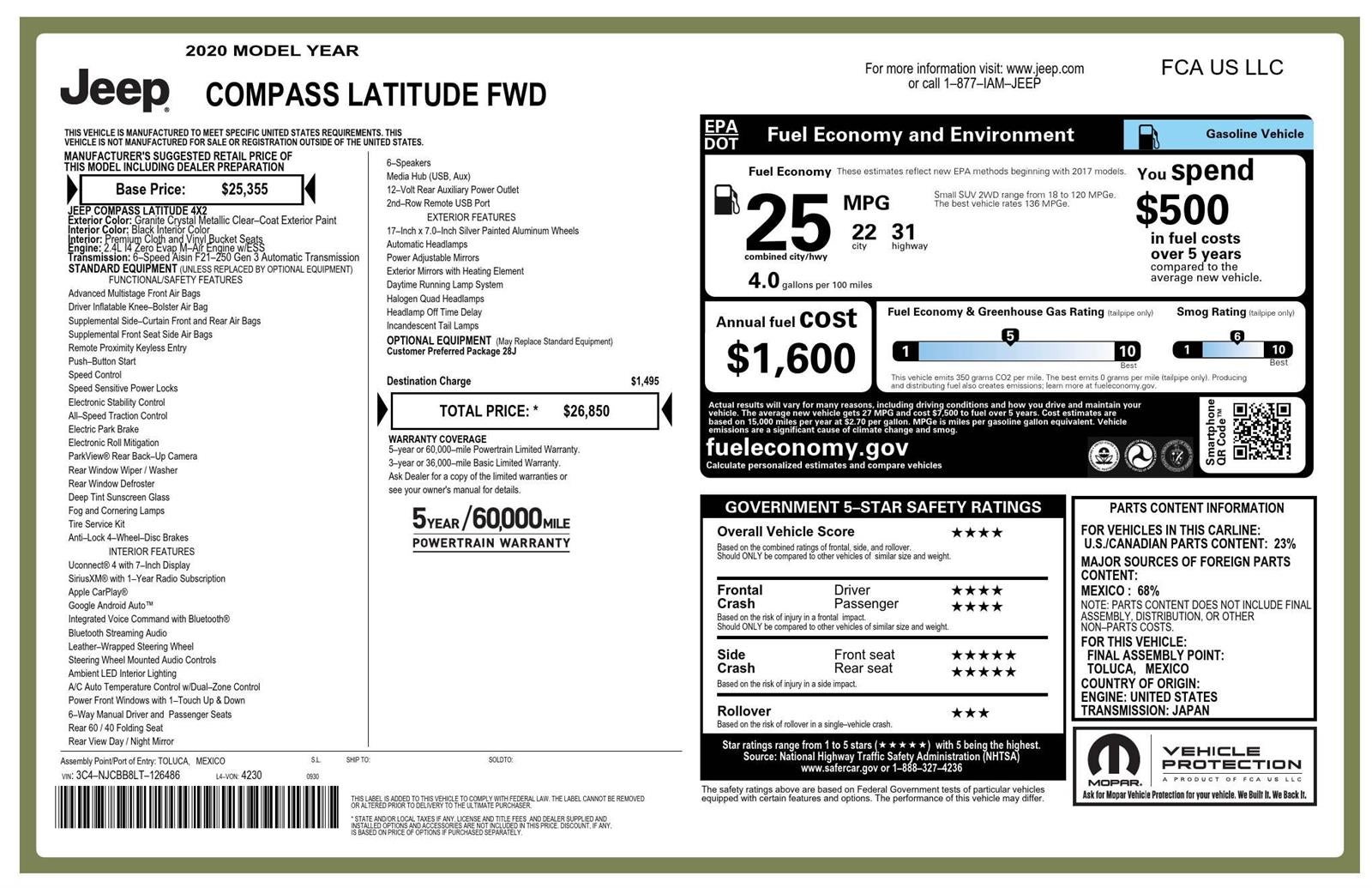 2020 Jeep Compass Latitude