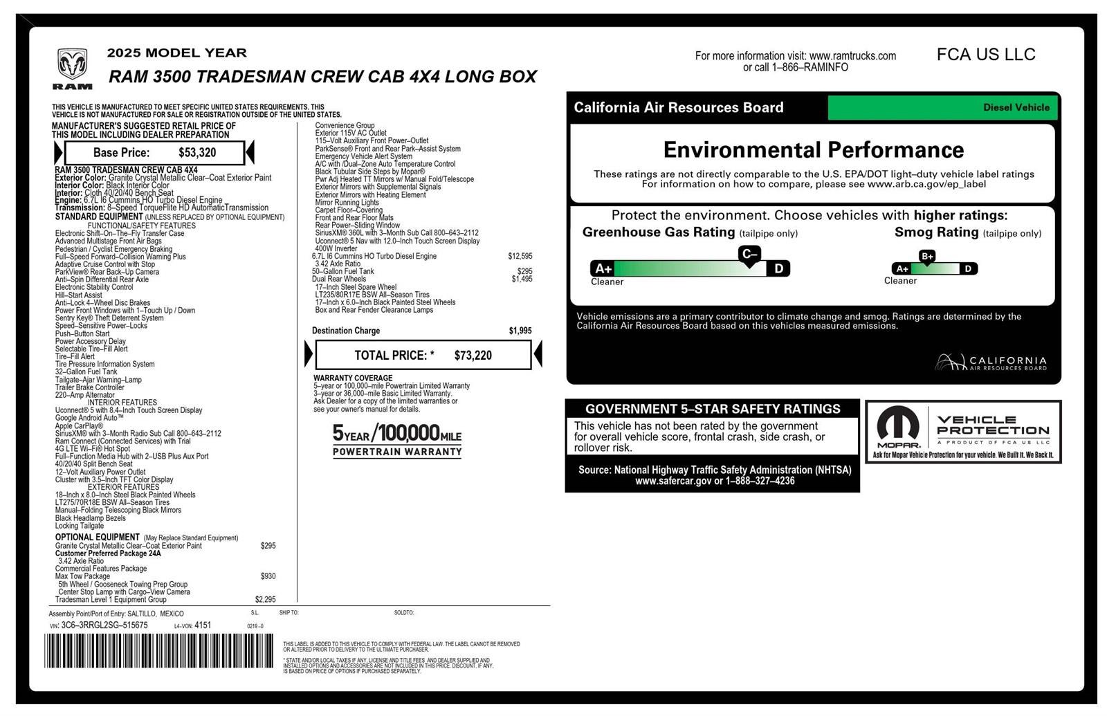 2025 RAM 3500 Tradesman