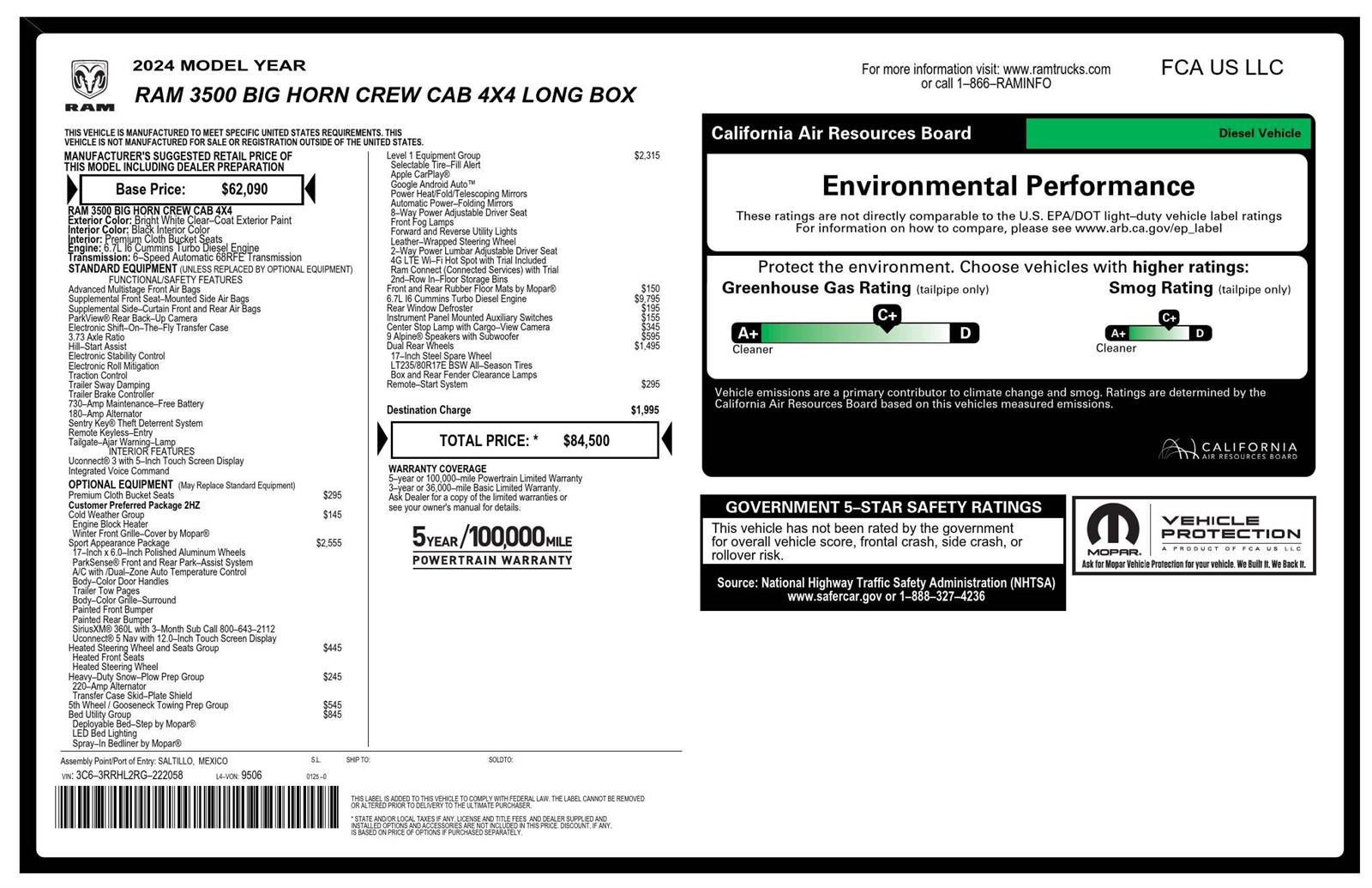 2024 RAM 3500 Big Horn
