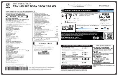 2017 RAM 1500 Big Horn