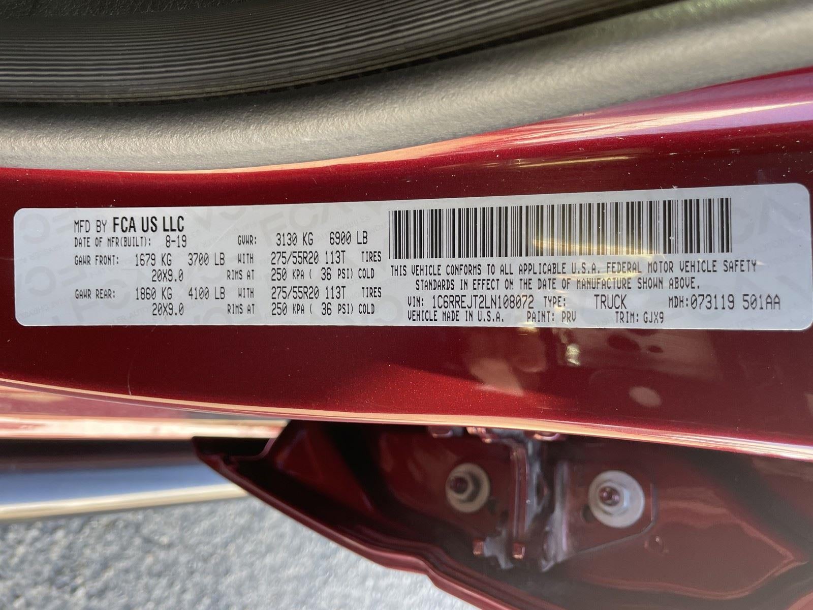 2020 RAM 1500 Laramie