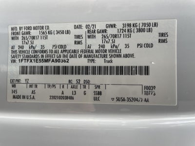 2021 Ford F-150 XL