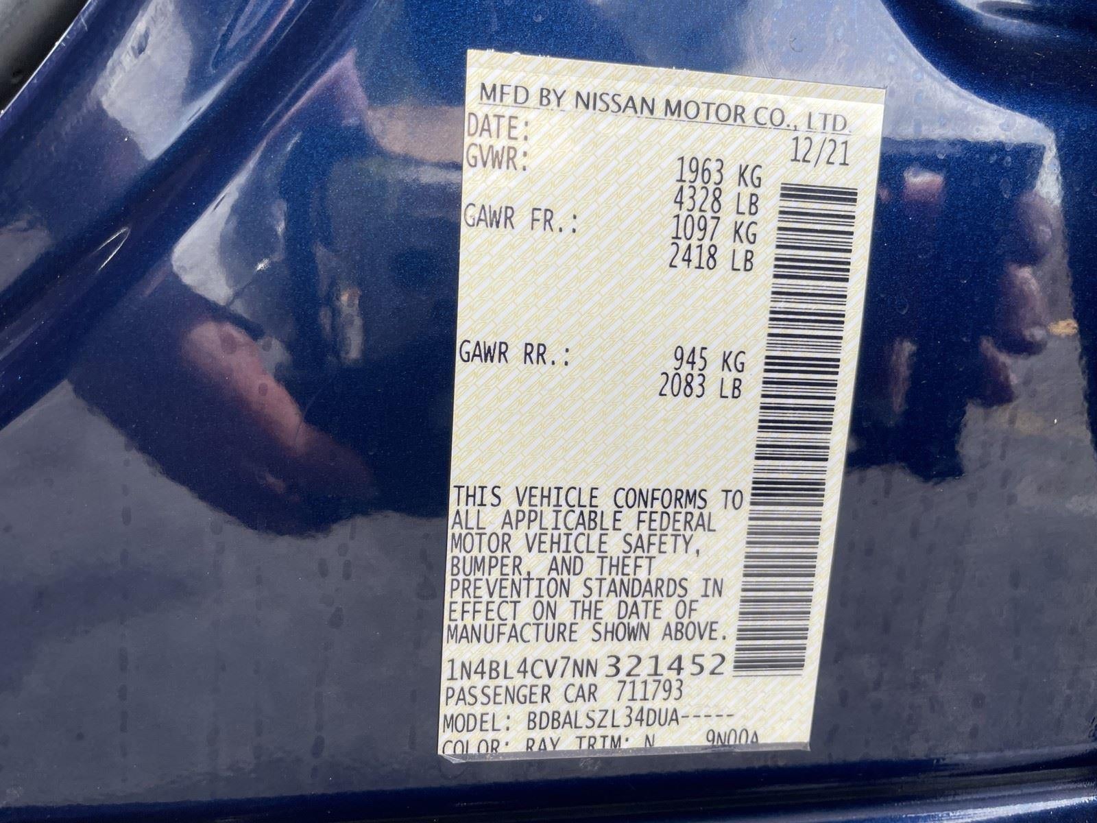 2022 Nissan Altima 2.5 SR