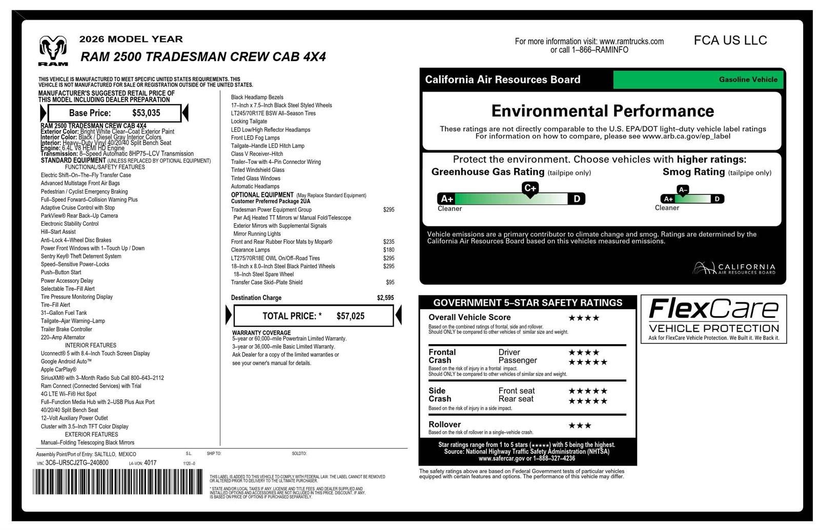 2026 RAM 2500 Tradesman