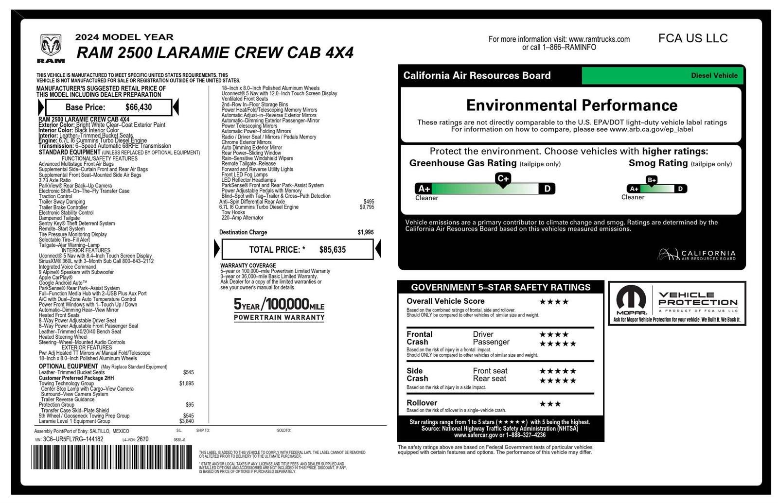 2024 RAM 2500 Laramie