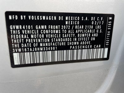 2017 Volkswagen Jetta 1.4T S