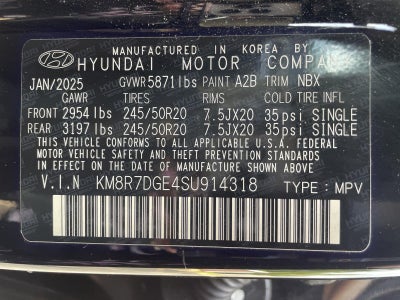 2025 Hyundai Palisade Calligraphy