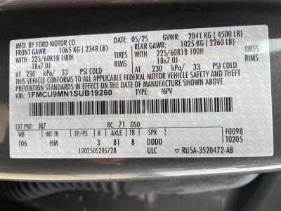 2025 Ford Escape ST-Line