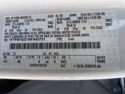 2022 Ford F-150 LARIAT