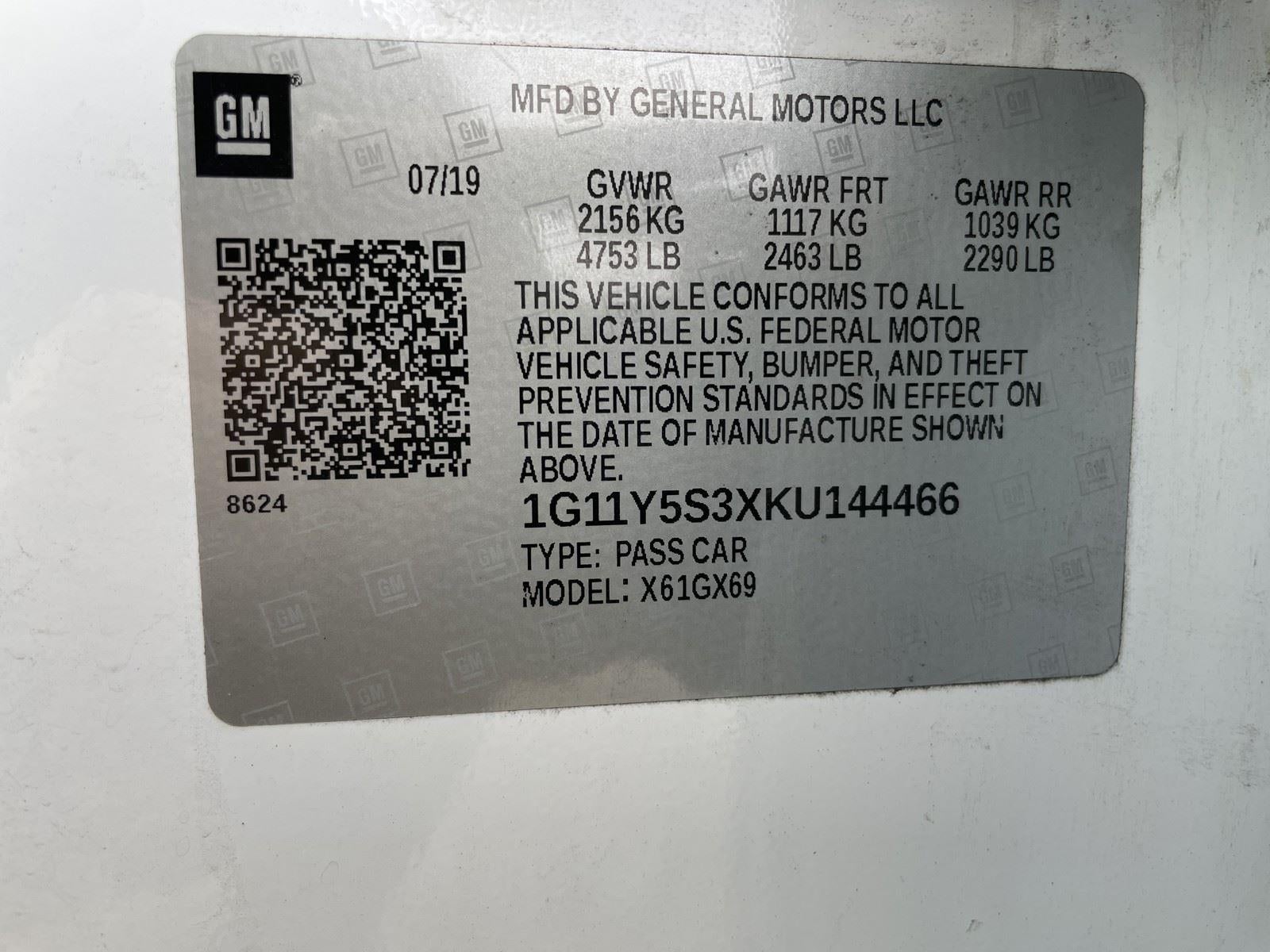 2019 Chevrolet Impala LS