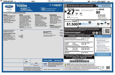 2020 Ford Fusion SEL