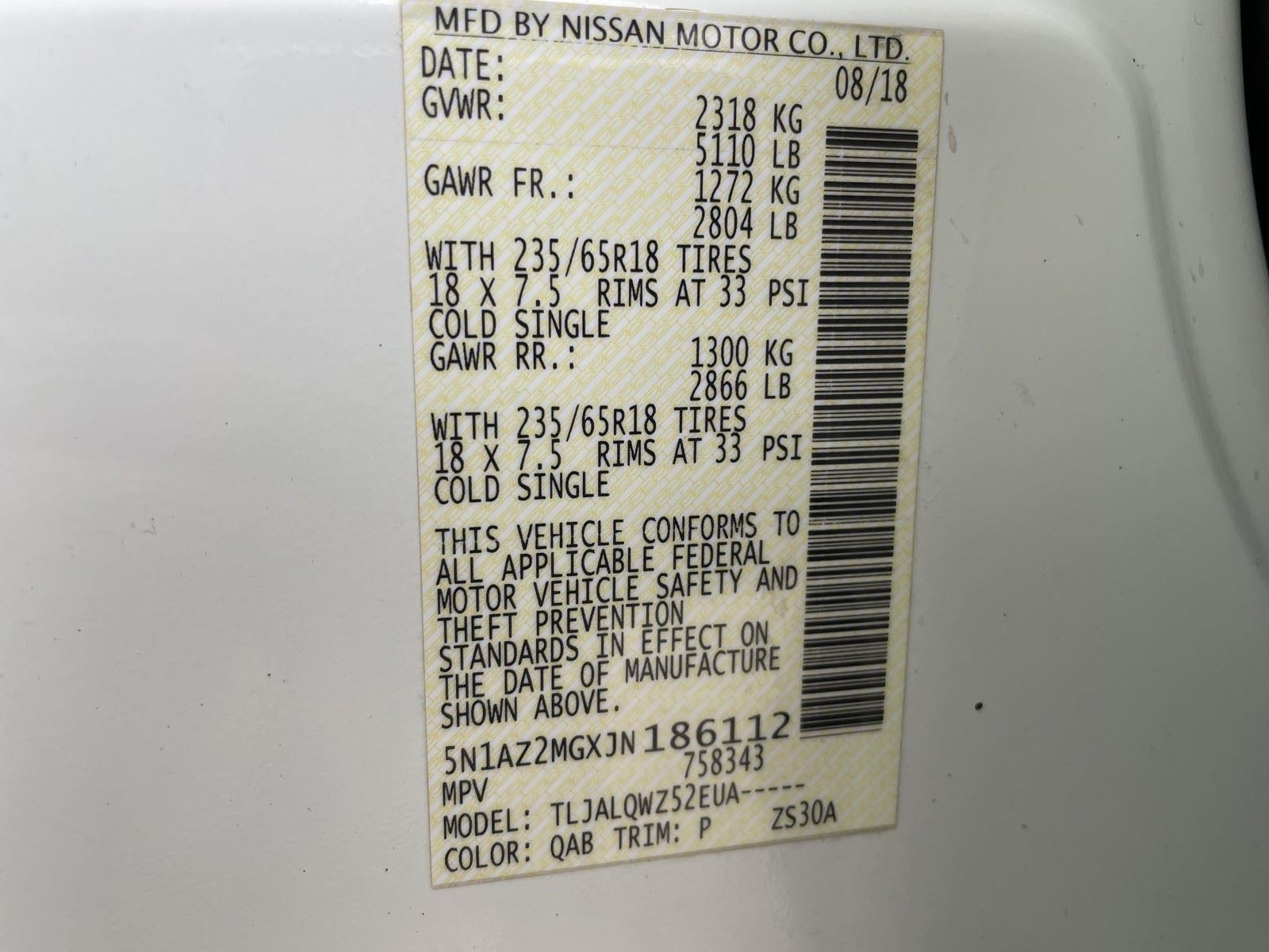 2018 Nissan Murano SV