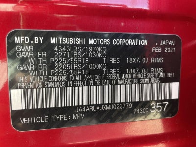 2021 Mitsubishi Outlander Sport SE