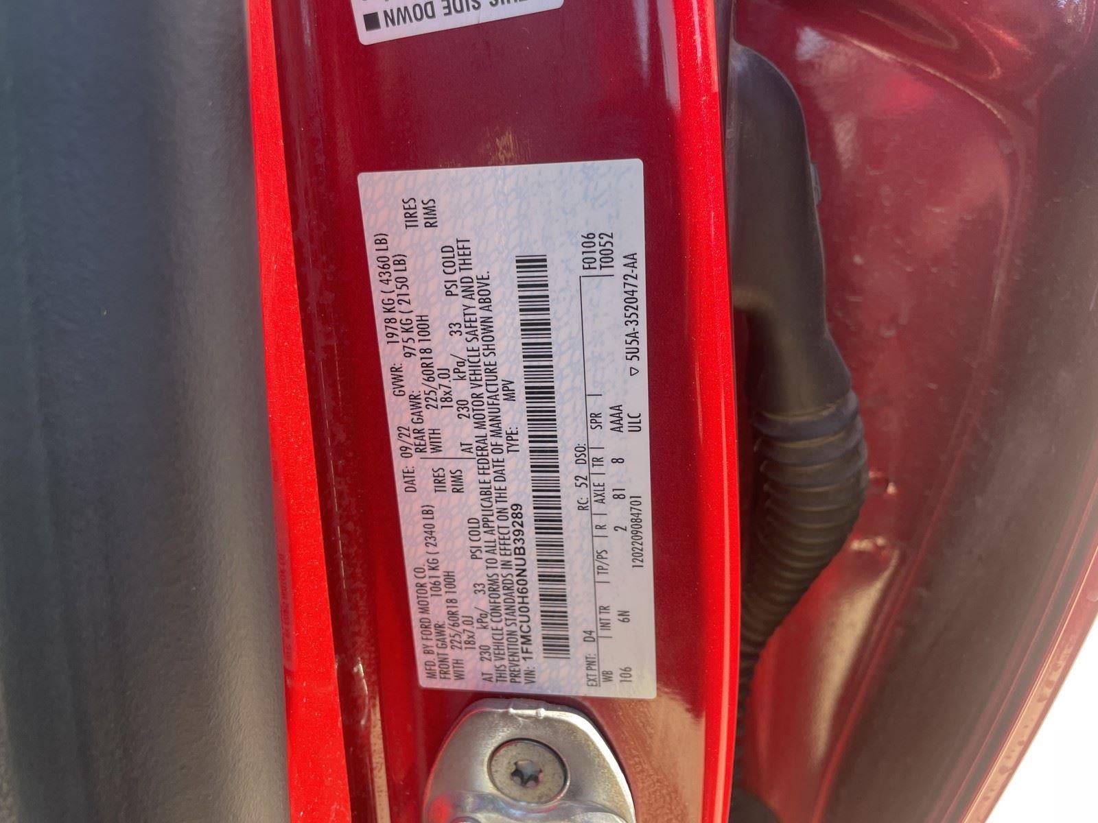 2022 Ford Escape SEL