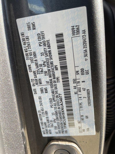 2022 Ford Escape SEL