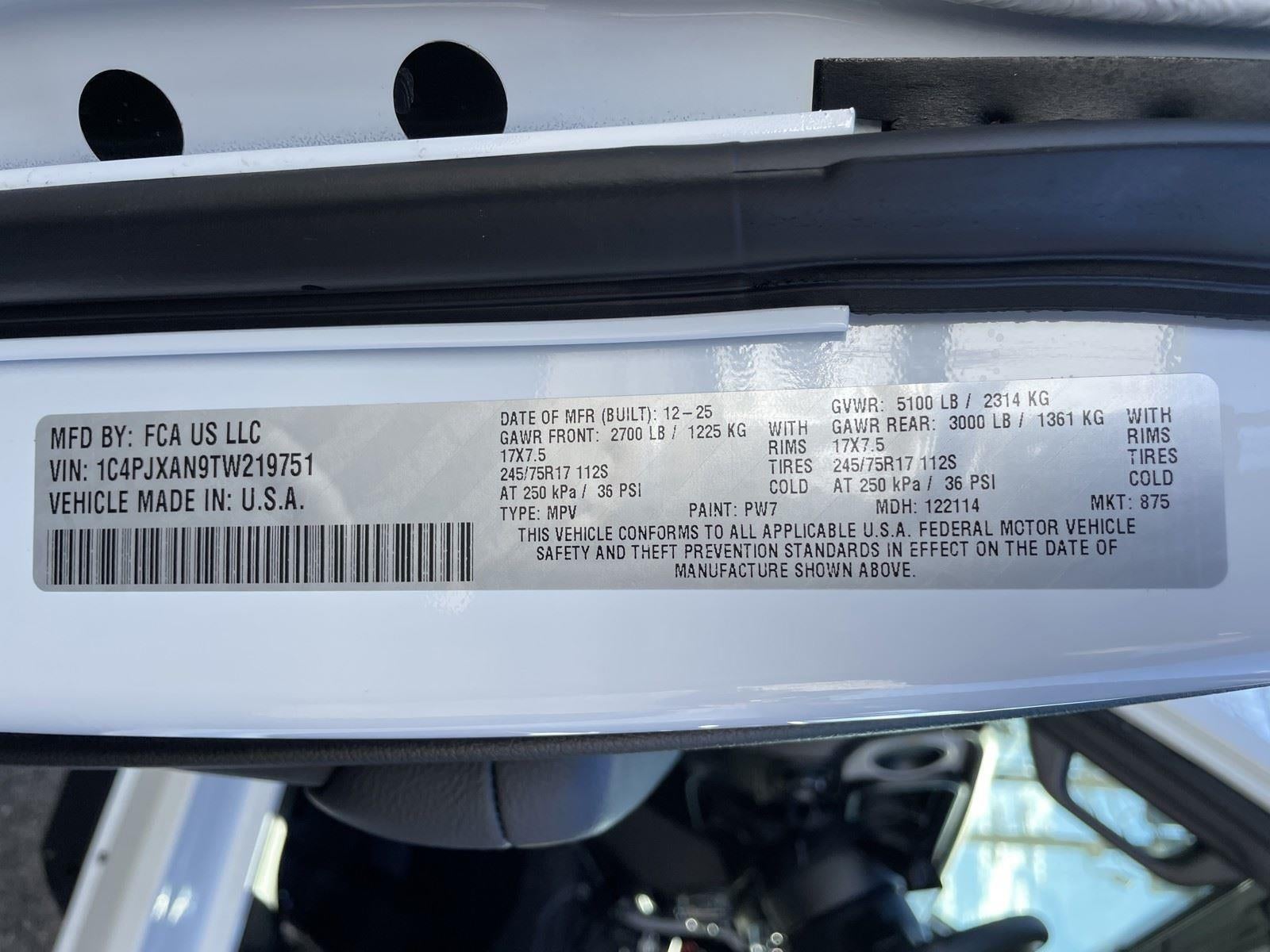 2026 Jeep Wrangler WRANGLER 2-DOOR SPORT