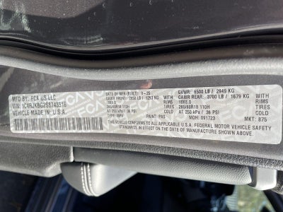 2025 Jeep Grand Cherokee GRAND CHEROKEE L LIMITED 4X4