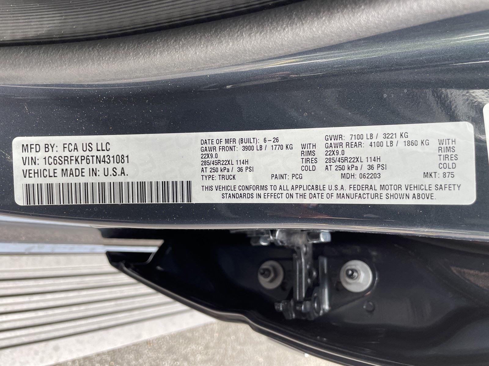 2026 RAM Ram 1500 RAM 1500 TUNGSTEN CREW CAB 4X4