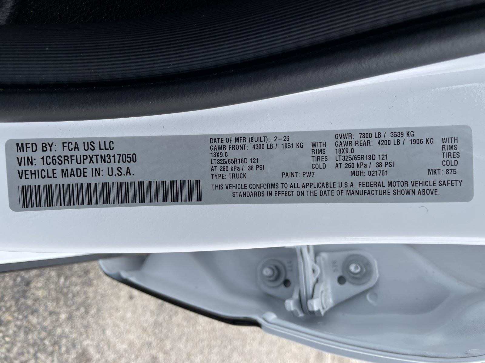 2026 RAM Ram 1500 RAM 1500 RHO CREW CAB 4X4 5'7' BOX