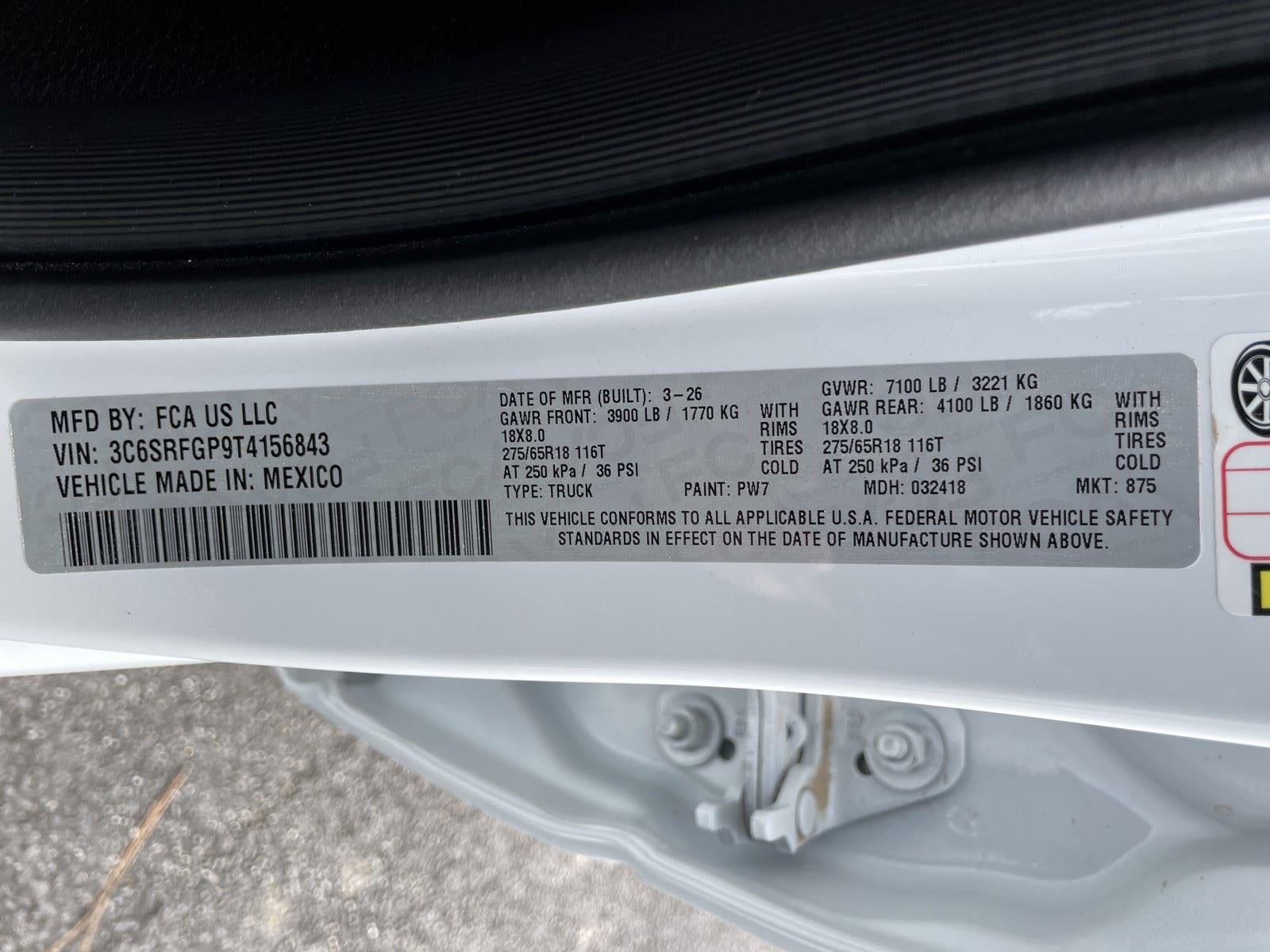 2026 RAM Ram 1500 RAM 1500 TRADESMAN CREW CAB 4X4 5'7' BOX