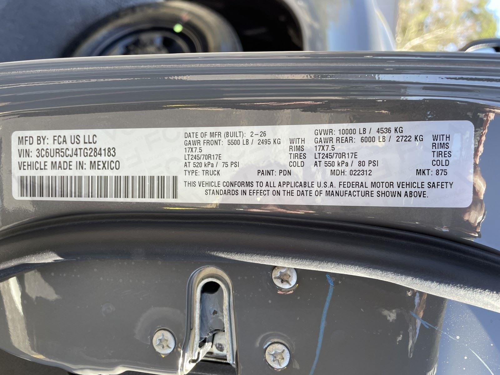 2026 RAM Ram 2500 RAM 2500 TRADESMAN CREW CAB 4X4 6'4' BOX