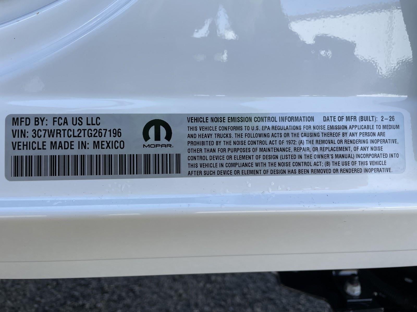 2026 RAM Ram 3500 Chassis Cab RAM 3500 TRADESMAN CREW CAB CHASSIS 4X4 60' CA
